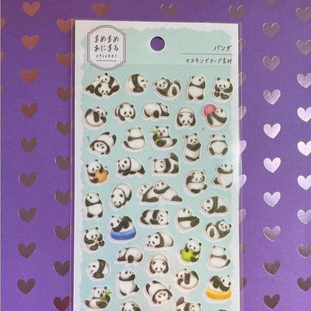 Panda bear stickers